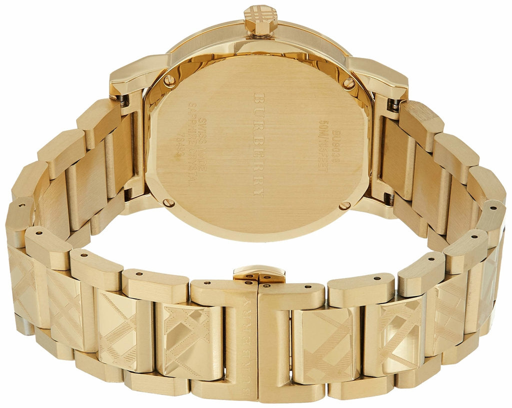 Burberry The City Gold Dial Gold Steel Strap Watch for Men - BU9038 Buy Now By Burberry