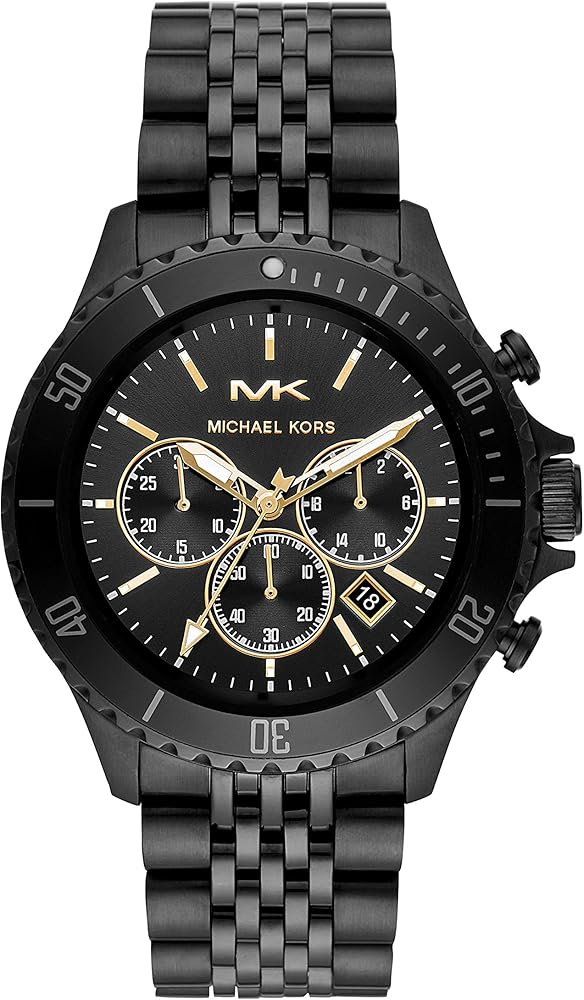 Michael Kors Bayville Chronograph Black Dial Black Steel Strap Watch For Men - MK8750 Buy Now By Michael Kors