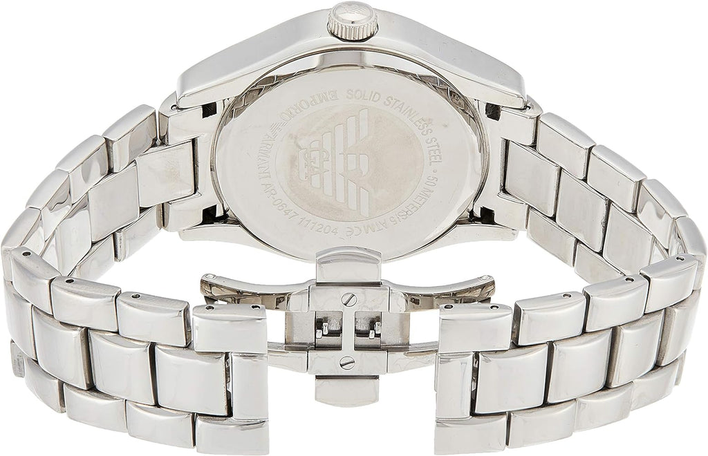 Emporio Armani Classic Quartz Silver Dial Silver Steel Strap Watch For Men - AR0647 Buy Now By Emporio Armani