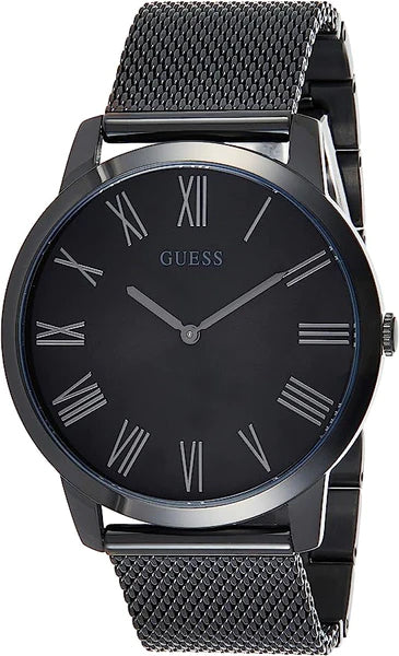 Guess Richmond Black Dial Black Mesh Bracelet Watch for Men - W1263G3 Buy Now By Guess