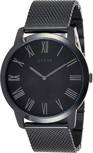 Guess Richmond Black Dial Black Mesh Bracelet Watch for Men - W1263G3 Buy Now By Guess