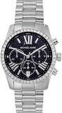 Michael Kors Lexington Chronograph Black Dial Silver Steel Strap Watch For Women - MK7277 Buy Now By Michael Kors