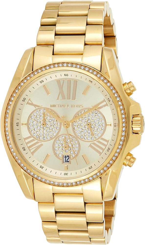 Michael Kors Bradshaw Quartz Gold Dial Gold Steel Strap Watch For Women - MK6538 Buy Now By Michael Kors