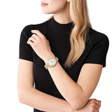 Michael Kors Layton Three Hand Mother of Pearl White Dial Gold Steel Strap Watch For Women - MK6870 Buy Now By Michael Kors