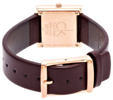 Calvin Klein Mark White Dial Brown Leather Strap Watch for Women - K3R236G6 Buy Now By Calvin Klein