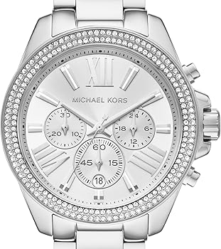 Michael Kors Wren Chronograph Silver Dial Silver Steel Strap Watch for Women - MK7429 Buy Now By Michael Kors