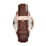 Fossil Grant Chronograph White Dial Brown Leather Strap Watch for Men - FS4991 Buy Now By Fossil