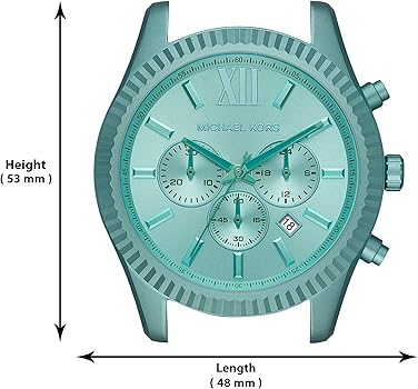 Michael Kors Lexington Chronograph Turquoise Dial Turquoise Steel Strap Watch For Men - MK8793 Buy Now By Michael Kors