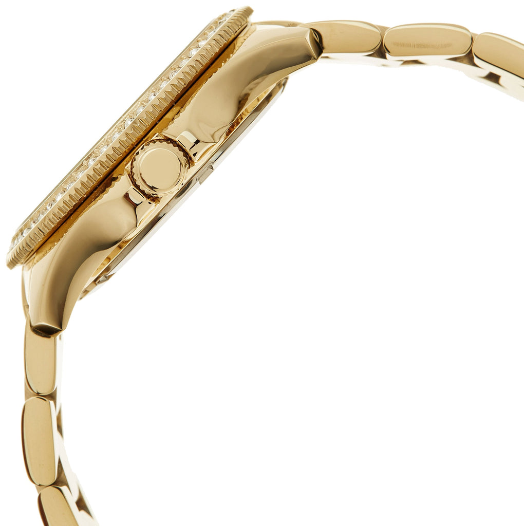 Fossil Cecile Chronograph Gold Dial Gold Steel Strap Watch for Women - AM4482 Buy Now By Fossil