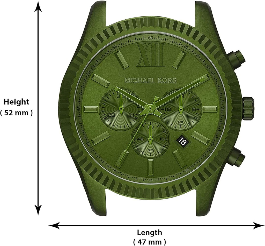 Michael Kors Lexington Chronograph Green Dial Green Steel Strap Watch For Men - MK8790 Buy Now By Michael Kors