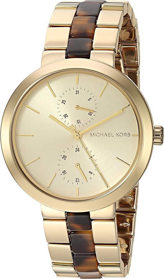 Michael Kors Garner Multifunction Gold Dial Two Tone Steel Strap Watch For Women - MK6471 Buy Now By Michael Kors