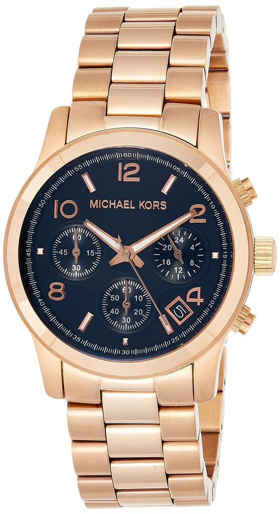 Michael Kors Runway Iridescent Dial Rose Gold Steel Strap Watch for Women - MK5940 Buy Now By Michael Kors