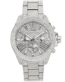 Michael Kors Wren Chronograph Crystals Silver Dial Silver Steel Strap Watch For Women - MK6317 Buy Now By Michael Kors