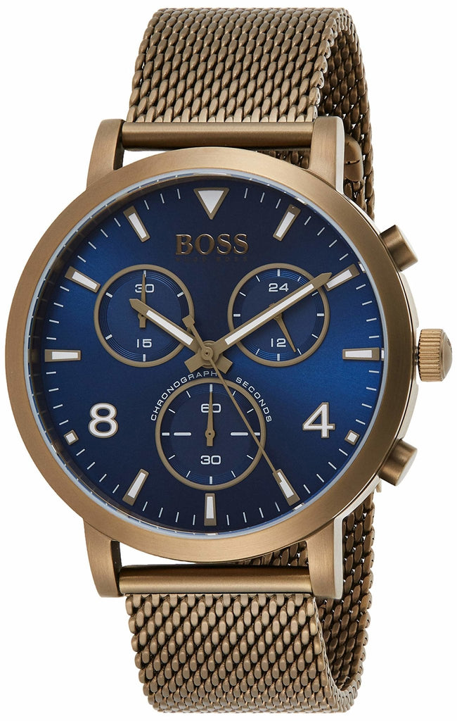 Hugo Boss Spirit Blue Dial Grey Mesh Bracelet Watch for Men - 1513693 Buy Now By Hugo Boss