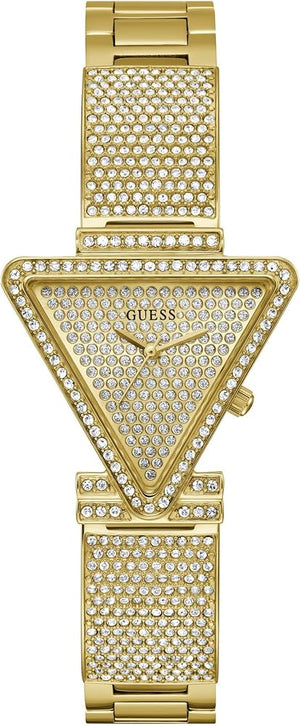 Guess Fame Crystals Gold Dial Gold Steel Strap Watch For Women - GW0644L2 Buy Now By Guess