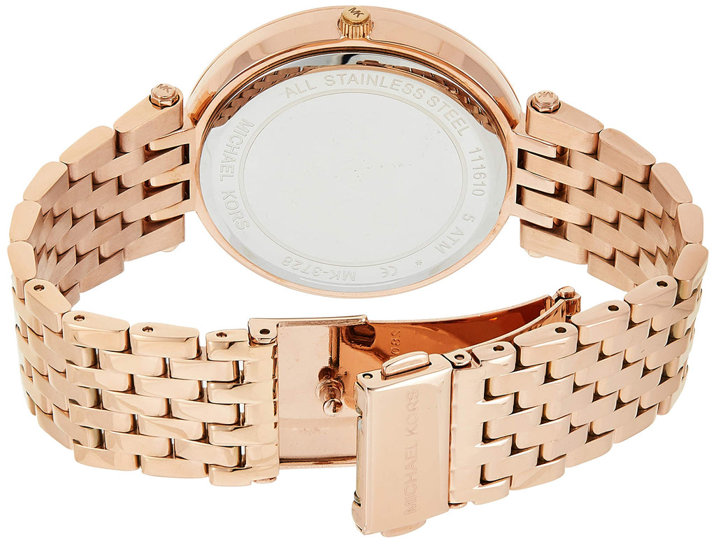 Michael Kors Darci Blue Dial Rose Gold Steel Strap Watch for Women - MK3728 Buy Now By Michael Kors