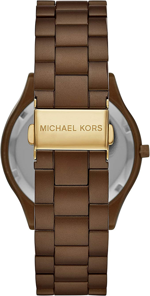 Michael Kors Slim Runway Brown Dial Brown Steel Strap Watch For Women - MK4508 Buy Now By Michael Kors