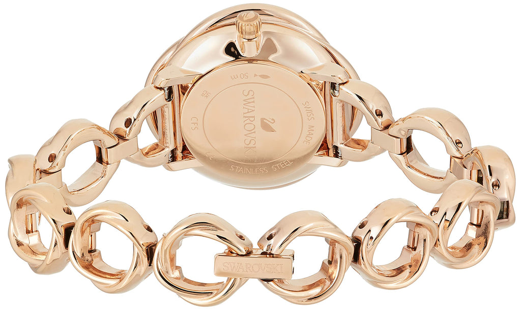 Swarovski Crystal Flower Silver Dial Rose Gold Steel Strap Watch for Women - 5547626 Buy Now By Swarovski