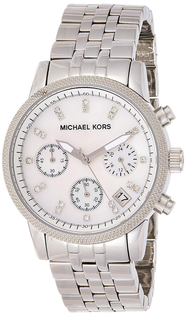 Michael Kors Ritz White Dial Silver Stainless Steel Strap Watch for Women - MK5020 Buy Now By Michael Kors