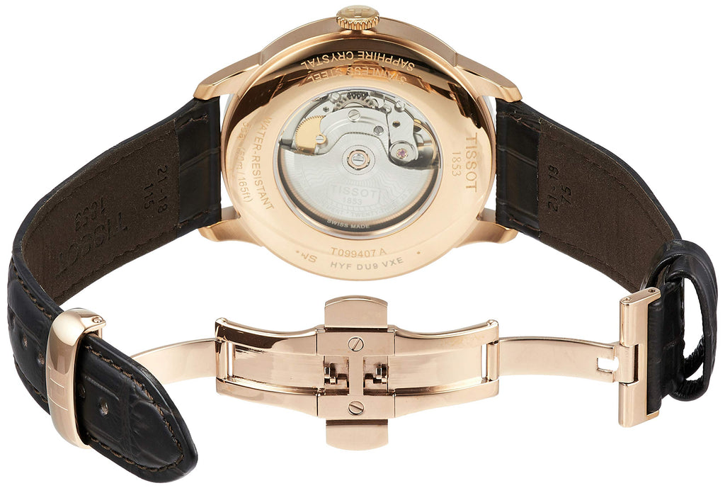 Tissot T Classic Chemin Des Tourelles Powermatic 80 Brown Dial Brown Leather Strap Watch for Men - T099.407.36.447.00 Buy Now By Tissot