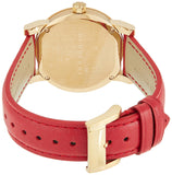 Burberry The City Gold Dial Red Leather Strap Watch for Women - BU9140 Buy Now By Burberry