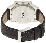 Hugo Boss Aero Chronograph Black Dial Black Leather Strap Watch for Men - 1513770 Buy Now By Hugo Boss