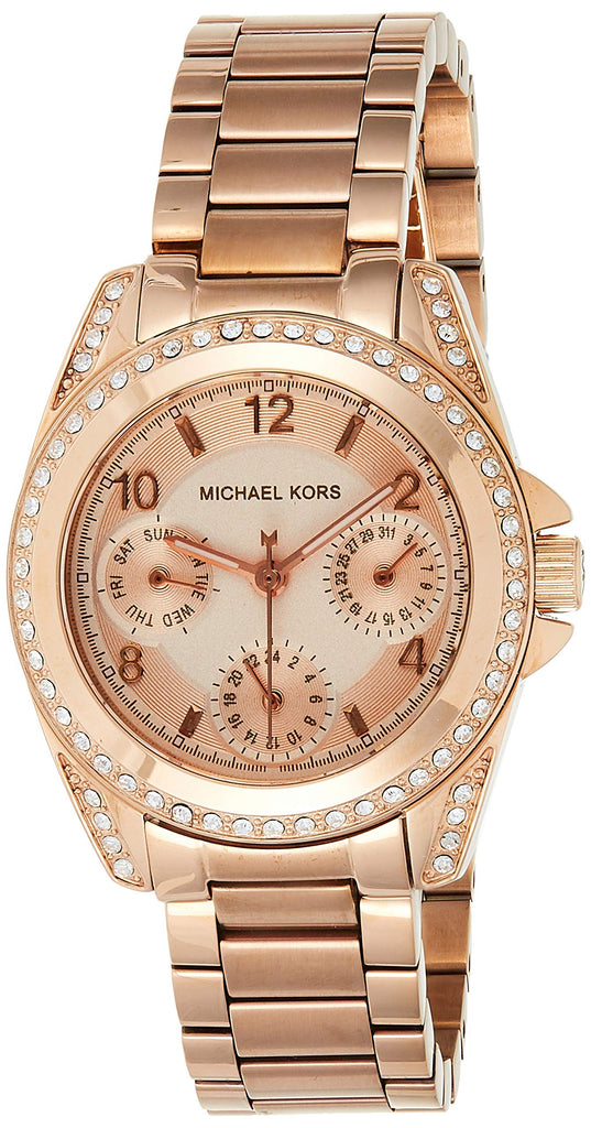 Michael Kors Blair Rose Gold Dial Rose Gold Steel Strap Watch for Women - MK5613 Buy Now By Michael Kors