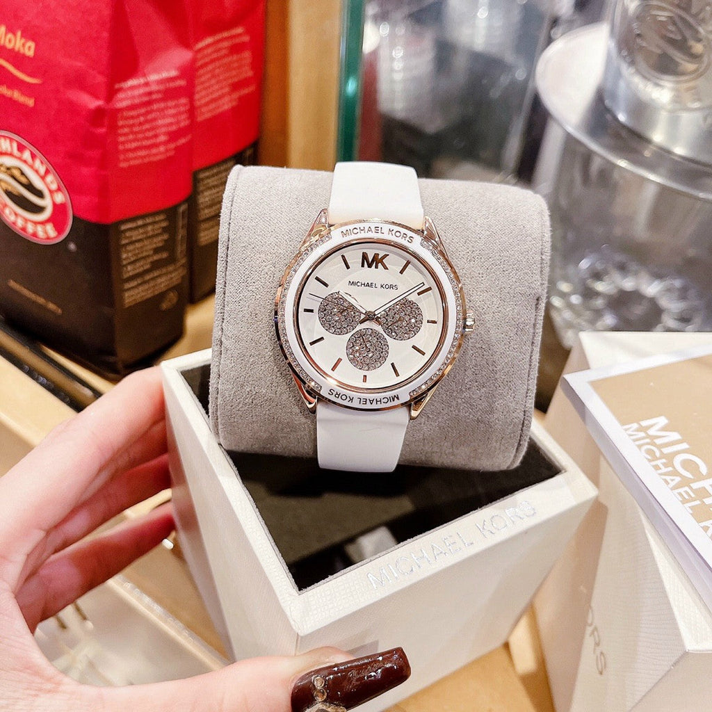 Michael Kors Quartz Pink Dial Pink Silicone Strap Watch For Women - MK6946 Buy Now By Michael Kors