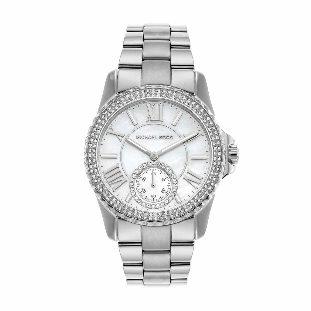 Michael Kors Everest Three hand Silver Dial Silver Steel Strap Watch For Women - MK7403 Buy Now By Michael Kors