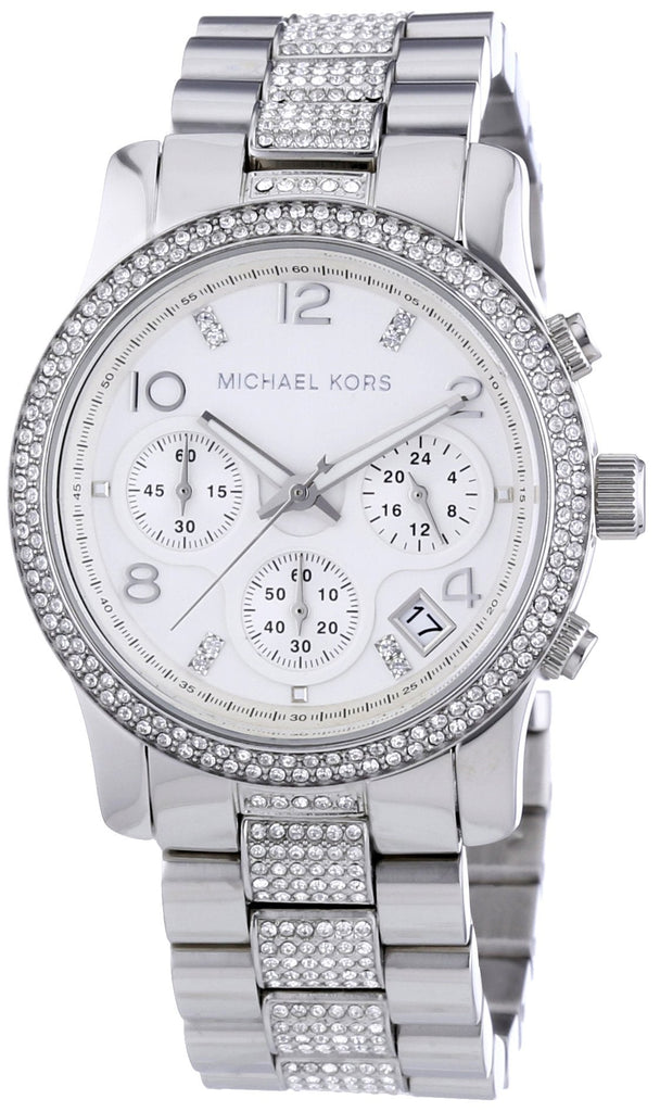 Michael Kors Runway White Dial Silver Steel Strap Watch for Women - MK5825 Buy Now By Michael Kors