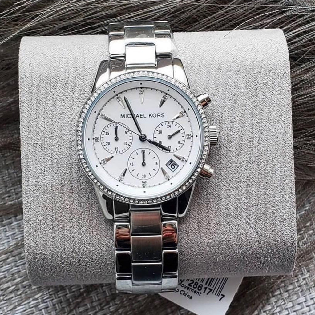 Michael Kors Ritz Silver Dial Silver Steel Strap Watch for Women - MK6428 Buy Now By Michael Kors