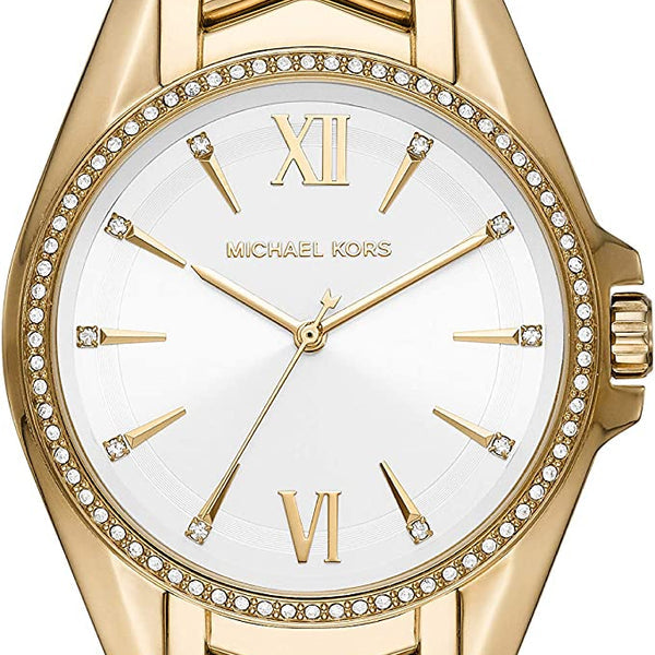 Michael Kors Whitney Three-Hand White Dial Gold Steel Strap Watch For Women - MK6693 Buy Now By Michael Kors