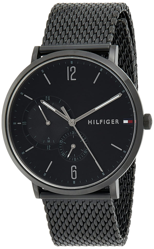 Tommy Hilfiger Brooklyn Black Dial Black Mesh Bracelet Watch for Men - 1791507 Buy Now By Tommy Hilfiger