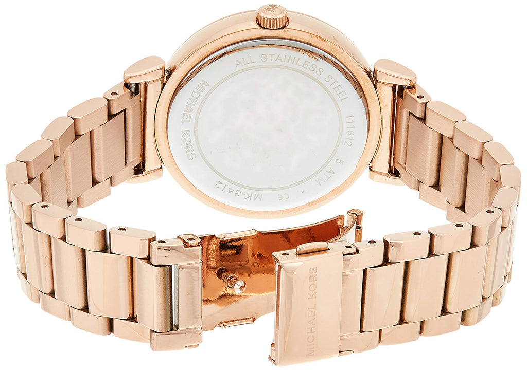 Michael Kors Catlin Quartz Rose Gold Dial Rose Gold Steel Strap Watch For Women - MK3412 Buy Now By Michael Kors