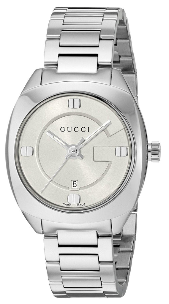 Gucci GG2570 White Dial Silver Steel Strap Watch For Women - YA142502 Buy Now By Gucci