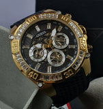 Guess Trophy Multifunction Black Dial Black Rubber Strap Watch for Men - GW0333G2 Buy Now By Guess
