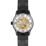 Fossil Townsman Automatic Skeleton Black Dial Black Steel Strap Watch for Men - ME3197 Buy Now By Fossil