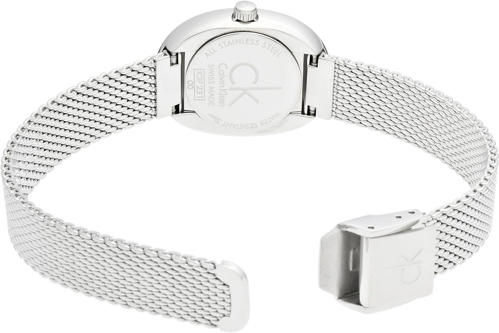 Calvin Klein Incentive Silver Dial Silver Mesh Bracelet Watch for Women - K3P23126 Buy Now By Calvin Klein