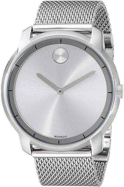 Movado Bold Silver Dial Silver Mesh Bracelet Watch For Men - 3600260 Buy Now By Movado