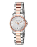Gucci G Timeless Silver Dial Two Tone Steel Strap Watch For Women - YA126564 Buy Now By Gucci