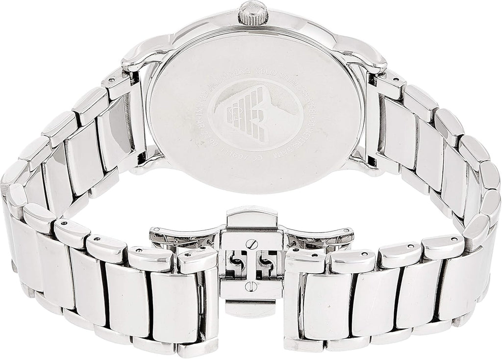 Emporio Armani Luigi Quartz Black Dial Silver Steel Strap Watch For Men - AR2499 Buy Now By Emporio Armani