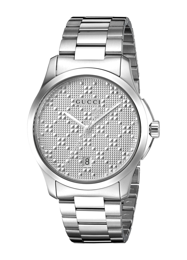 Gucci G Timeless Quartz Silver Dial Silver Steel Strap Watch For Women - YA126459 Buy Now By Gucci