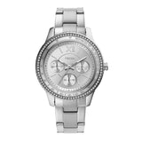 Fossil Stella Sport Multifunction Silver Dial Silver Steel Strap Watch for Women - ES5108 Buy Now By Fossil
