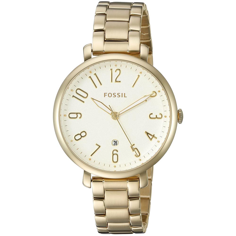 Fossil Jacqueline Gold Dial Gold Steel Strap Watch for Women - ES3971 Buy Now By Fossil