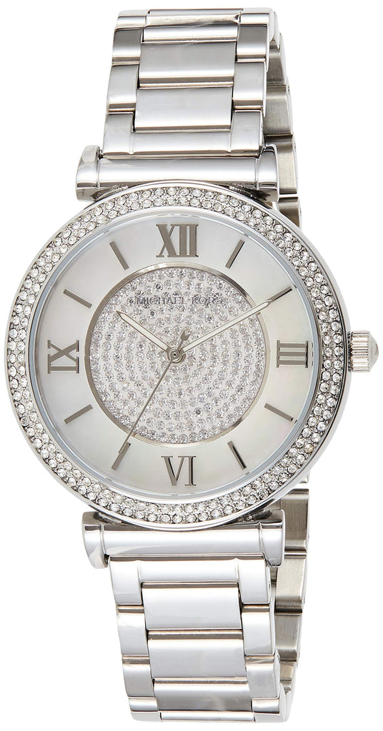 Michael Kors Catlin Silver Dial Silver Steel Strap Watch for Women - MK3355 Buy Now By Michael Kors