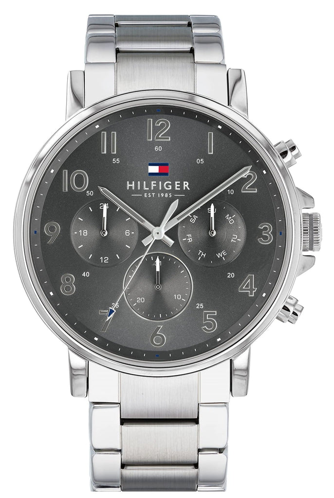 Tommy Hilfiger Chronograph Grey Dial Silver Steel Strap Watch for Men - 1710382 Buy Now By Tommy Hilfiger