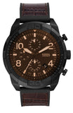 Fossil Bronson Chronograph Brown Dial Brown Leather Strap Watch for Men - FS5713 Buy Now By Fossil