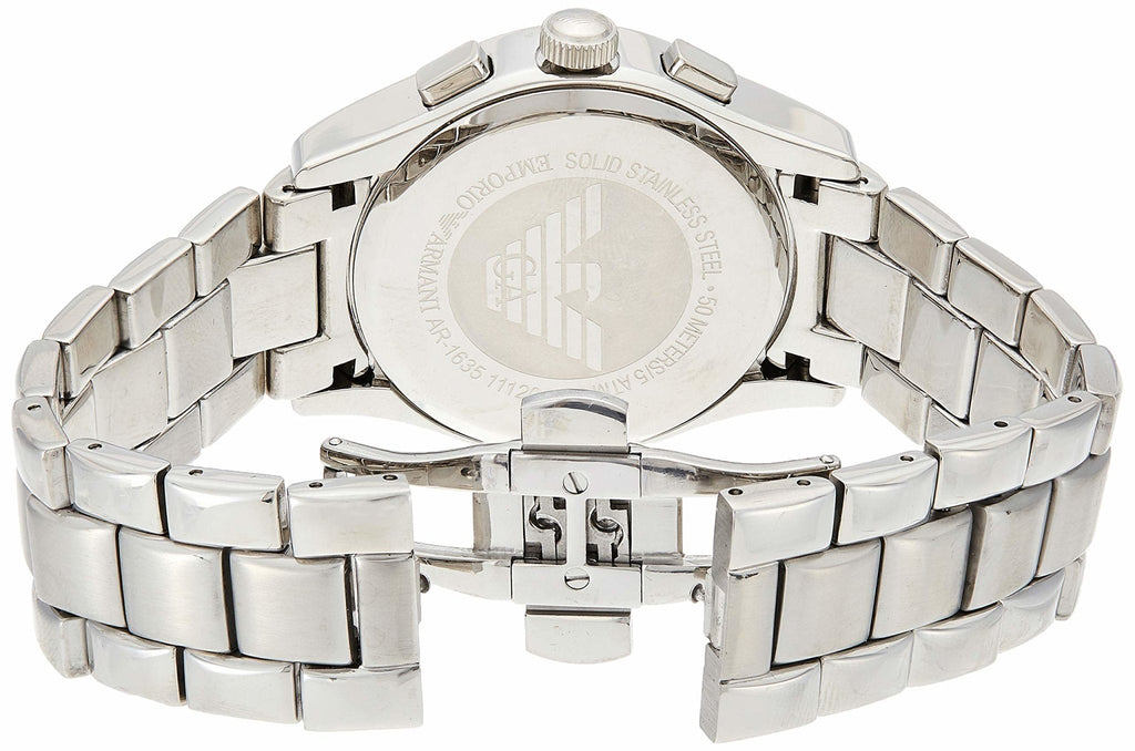 Emporio Armani Classic Blue Dial Silver Steel Strap Watch For Men - AR1635 Buy Now By Emporio Armani