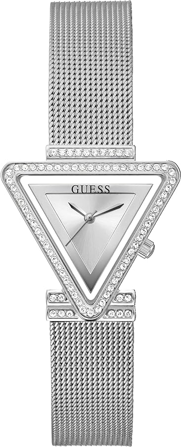 Guess Fame Diamonds Silver Dial Silver Mesh Bracelet Watch for Women - GW0508L1 Buy Now By Guess
