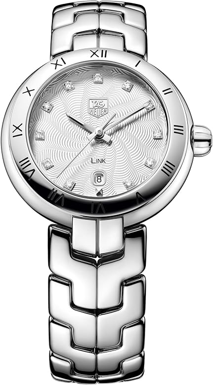 Tag Heuer Link Diamonds Mother of Pearl Dial Silver Steel Strap Watch for Women - WAT1411.BA0954 Buy Now By Tag Heuer
